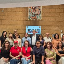 Grupo de asistentes en Bistrot Ferney